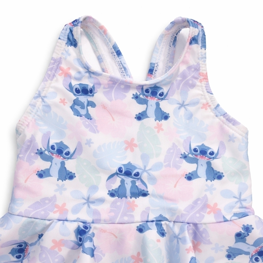 Disney Baby Stitch One-Piece Swimsuit | Ruffle Skirt | Size 9M NWT - Picture 2 of 4